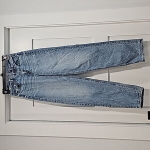 AE bedazzled Strigid high-rise mom jeans size 000 12" waist
